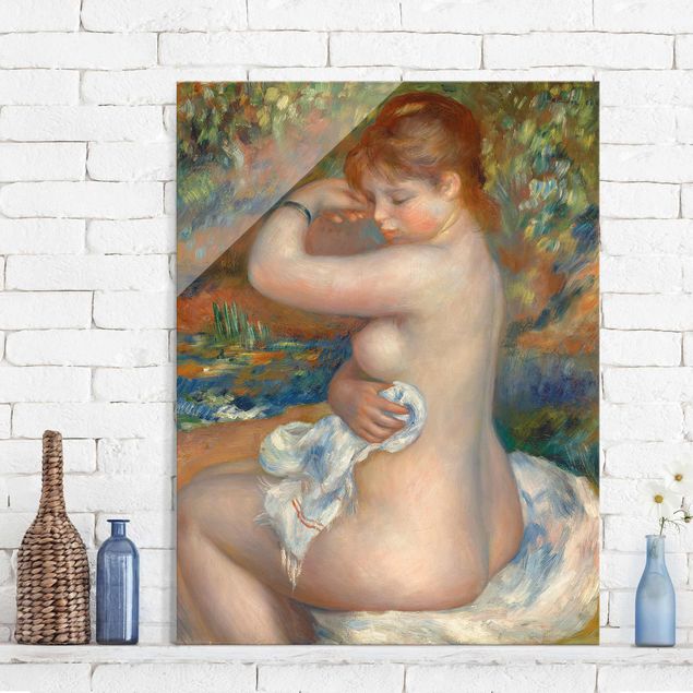 Glas Magnettafel Auguste Renoir - After the Bath