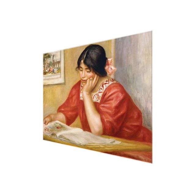 Glasschilderijen Auguste Renoir - Leontine Reading
