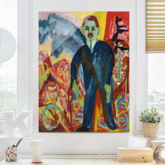 Glasschilderijen Ernst Ludwig Kirchner - The Hospital Attendant