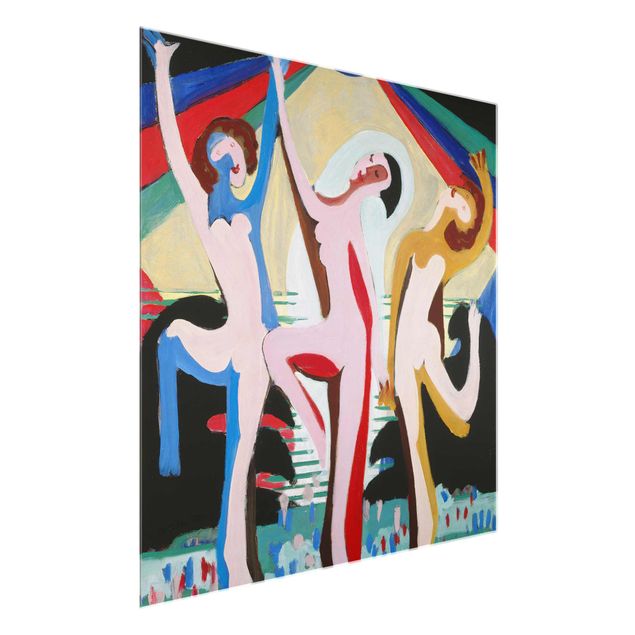 Glasschilderijen Ernst Ludwig Kirchner - colour Dance