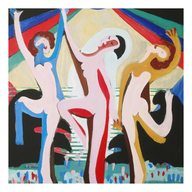 Glasschilderijen Ernst Ludwig Kirchner - colour Dance