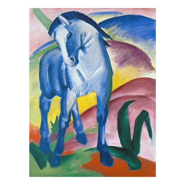 Glasschilderijen Franz Marc - Blue Horse I