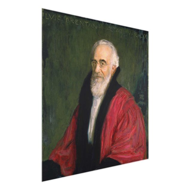 Glasschilderijen Franz von Stuck - Portrait of Lujo Brentano