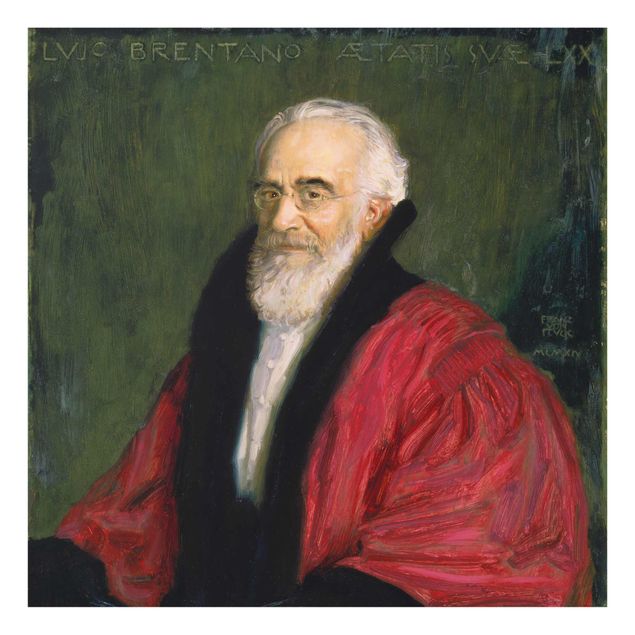Glasschilderijen Franz von Stuck - Portrait of Lujo Brentano