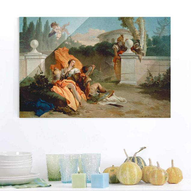 Magnettafel Glas Giovanni Battista Tiepolo - Rinaldo and Armida