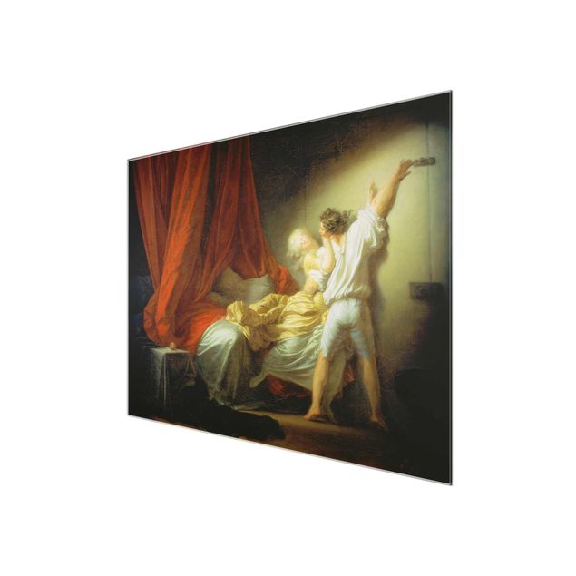 Glasschilderijen Jean Honoré Fragonard - The Bolt