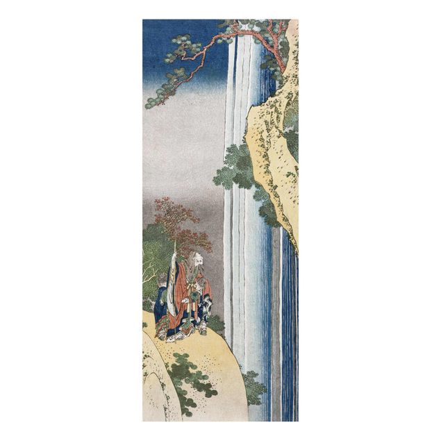 Glasschilderijen Katsushika Hokusai - The Poet Rihaku