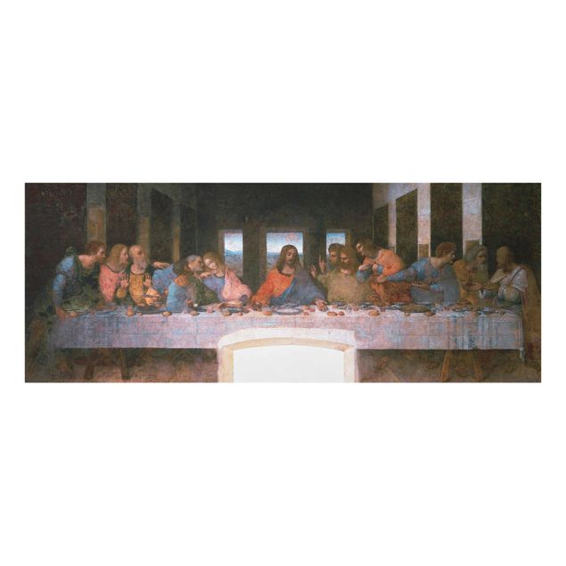 Glasschilderijen Leonardo Da Vinci - The last Supper