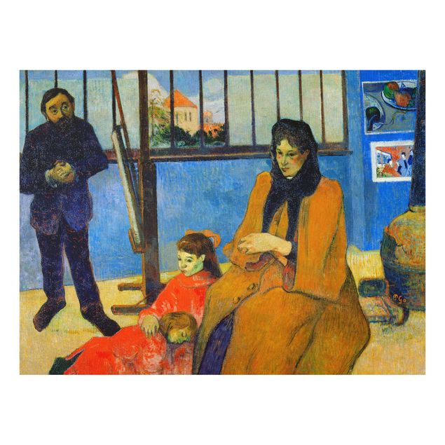 Glasschilderijen Paul Gauguin - The Schuffenecker Family