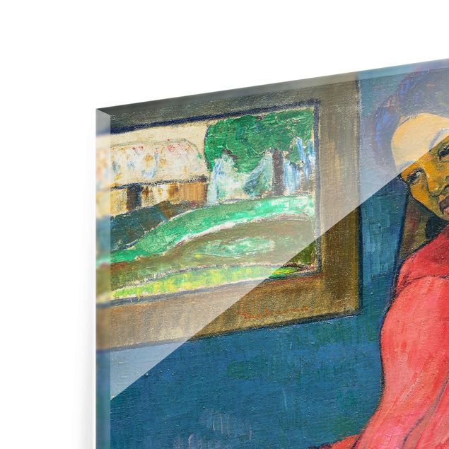 Glasschilderijen Paul Gauguin - Faaturuma (Melancholic)