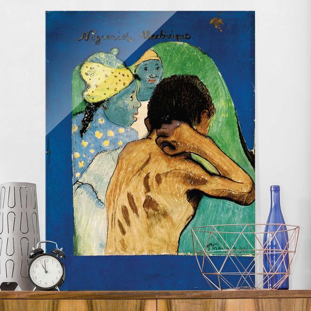 Glas Magnettafel Paul Gauguin - Nègreries Martinique