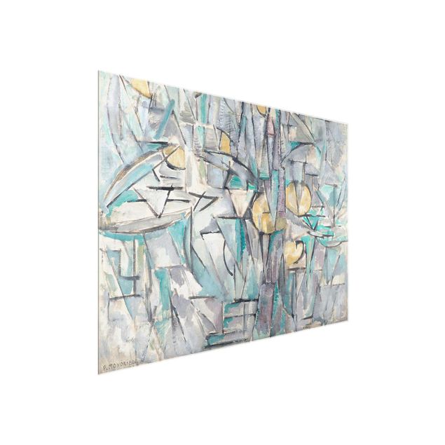Glasschilderijen Piet Mondrian - Composition X