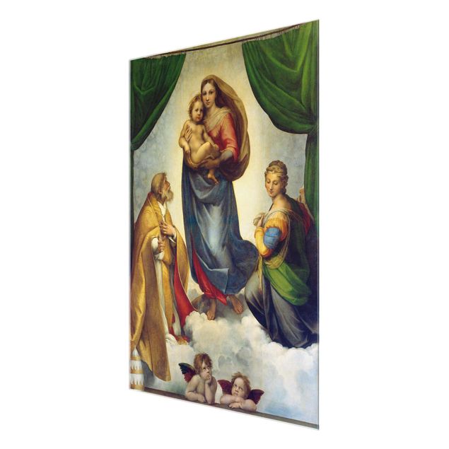 Glasschilderijen Raffael - The Sistine Madonna