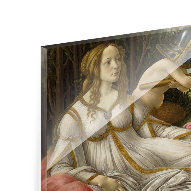 Glasschilderijen Sandro Botticelli - Venus And Mars