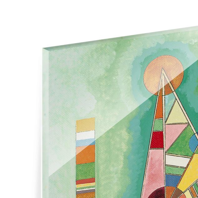Glasschilderijen Wassily Kandinsky - Variegation in the Triangle