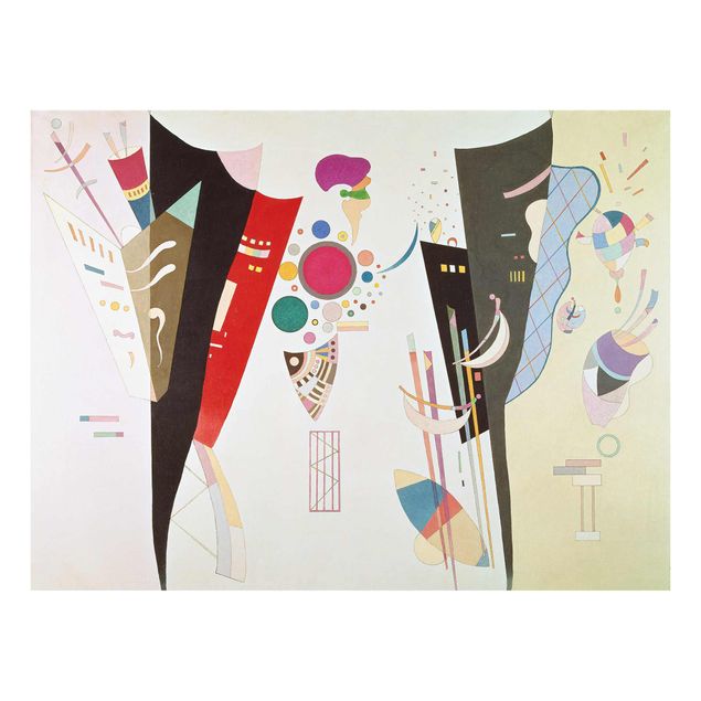 Glasschilderijen Wassily Kandinsky - Reciprocal Accord