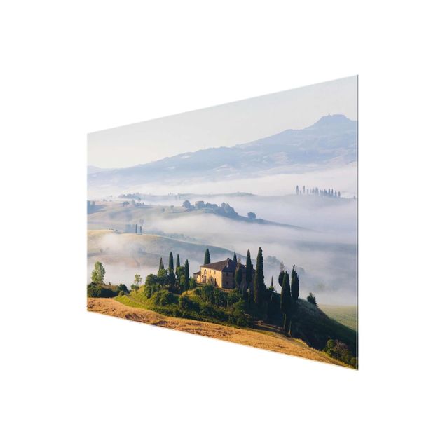 Glasschilderijen Country Estate In The Tuscany