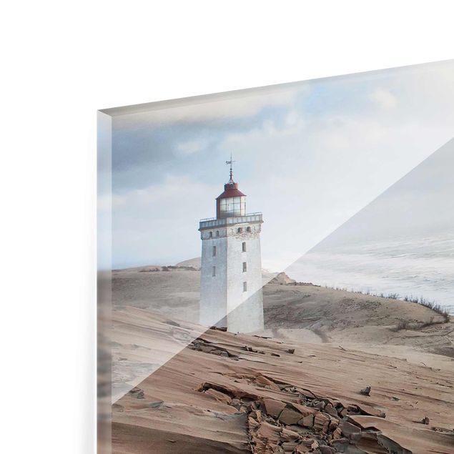 Glasschilderijen Lighthouse In Denmark