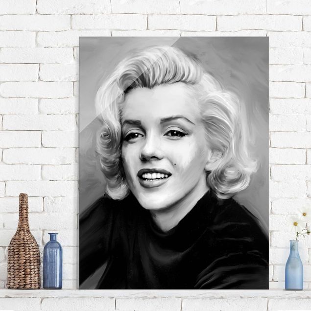 Glas Magnetboard Marilyn In Private