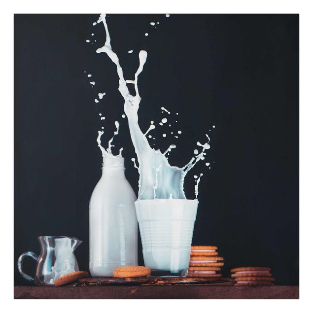 Glasschilderijen Milk Composition