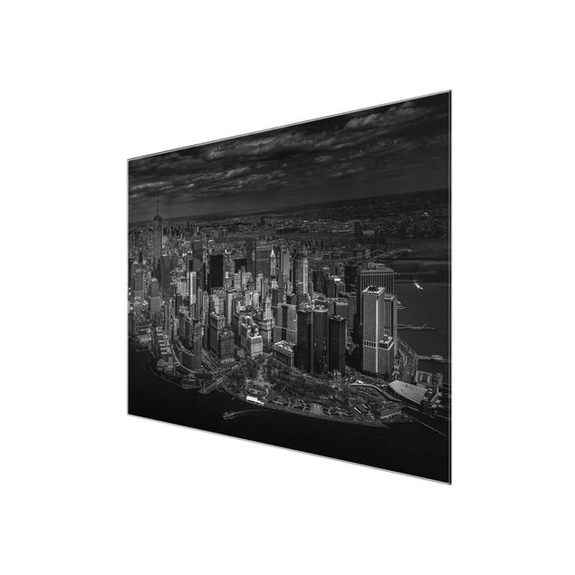 Glasschilderijen New York - Manhattan From The Air