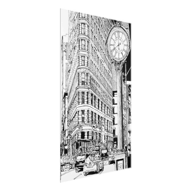 Glasschilderijen City Study - Flatiron Building