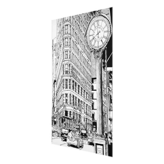 Glasschilderijen City Study - Flatiron Building