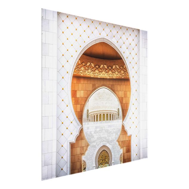 Glasschilderijen Gate To The Mosque