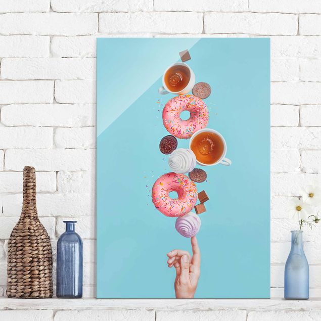 Glasschilderijen Weekend Donuts