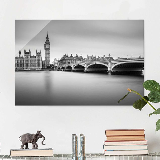 Glas Magnetboard Westminster Bridge And Big Ben