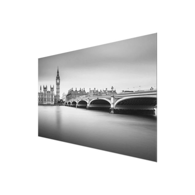 Glasschilderijen Westminster Bridge And Big Ben