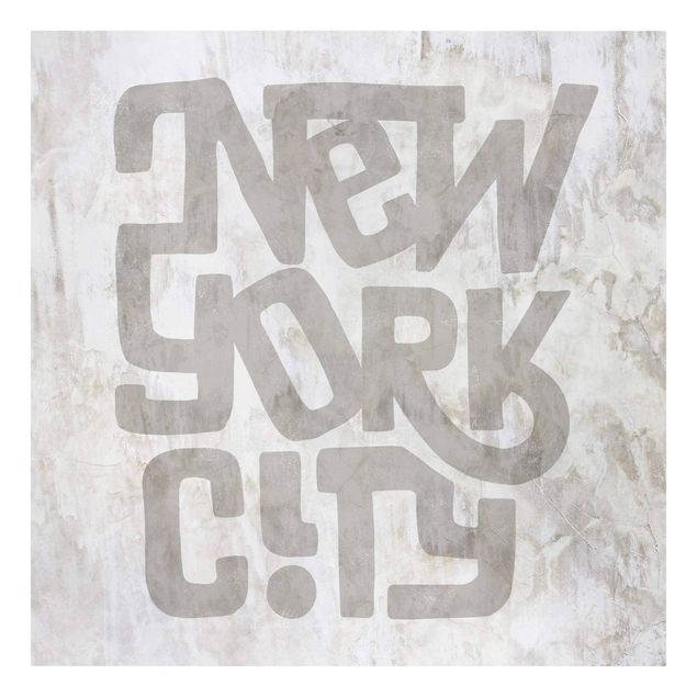 Leinwandbild - Graffiti Art Calligraphy New York City - Quadrat - 1:1