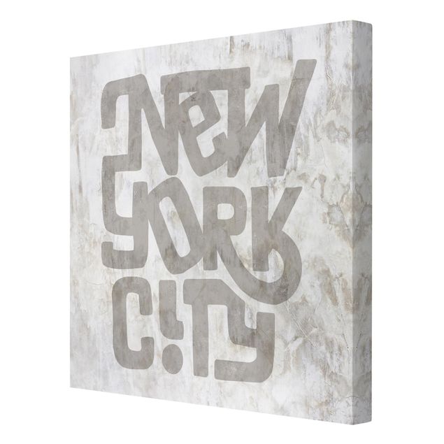 Leinwandbild - Graffiti Art Calligraphy New York City - Quadrat - 1:1