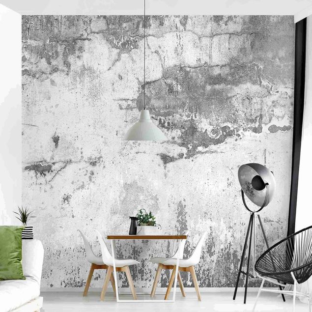 Fotobehang Grunge Concrete Wall Grey