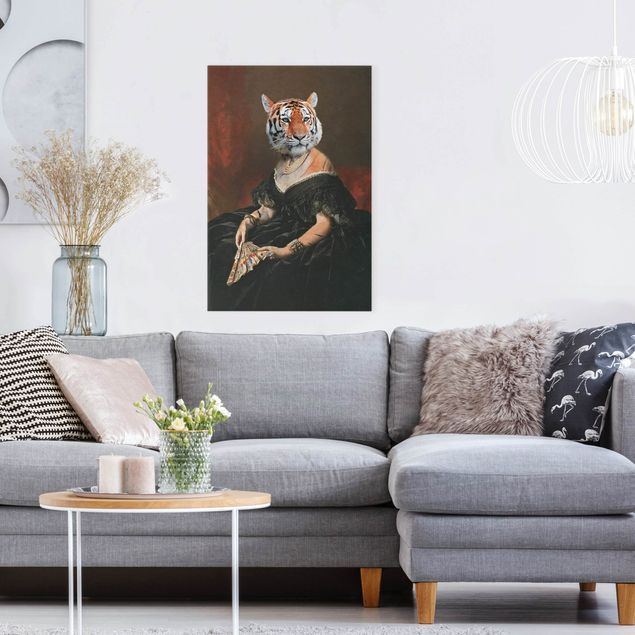 Canvas schilderijen Lady Tiger