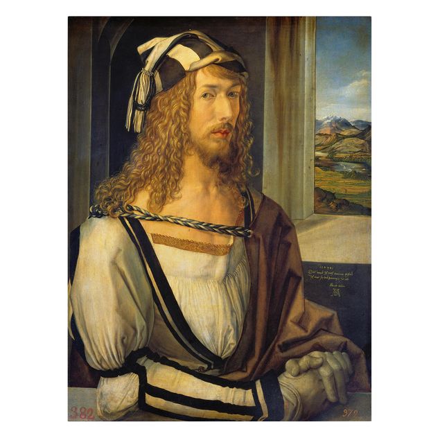 Canvas schilderijen Albrecht Dürer - Self-portrait at 26