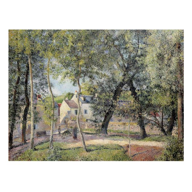 Canvas schilderijen Camille Pissarro - Landscape At Osny Near Watering