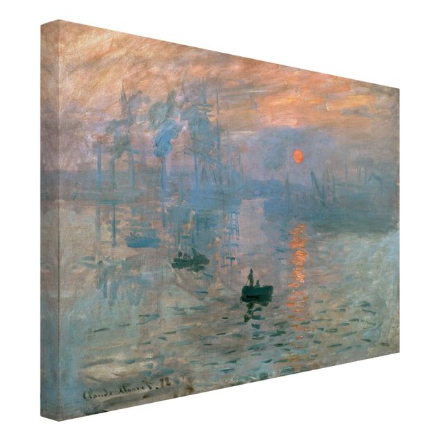 Canvas schilderijen Claude Monet - Impression (Sunrise)
