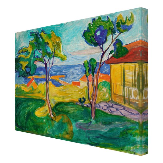 Canvas schilderijen Edvard Munch - The Garden In Åsgårdstrand