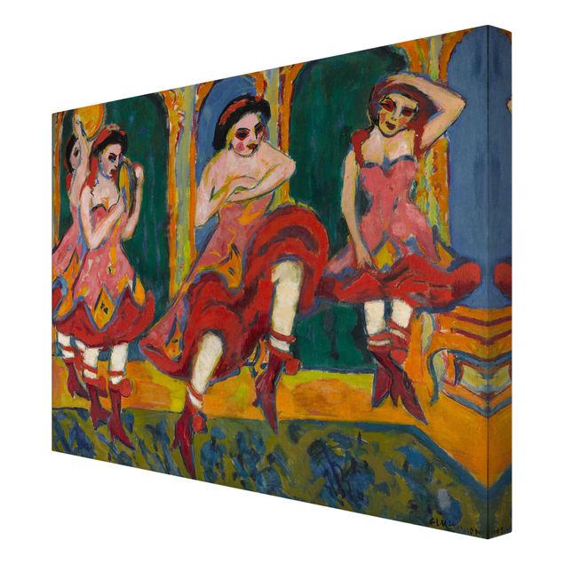 Canvas schilderijen Ernst Ludwig Kirchner - Czardas Dancers