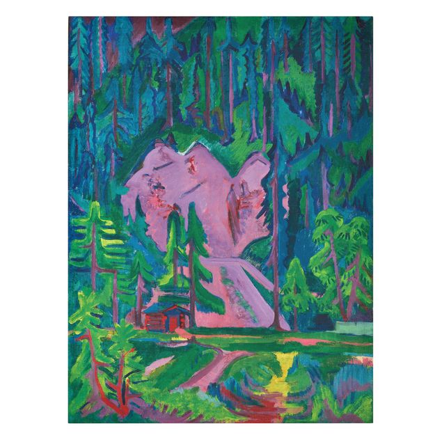 Canvas schilderijen Ernst Ludwig Kirchner - Quarry in the Wild