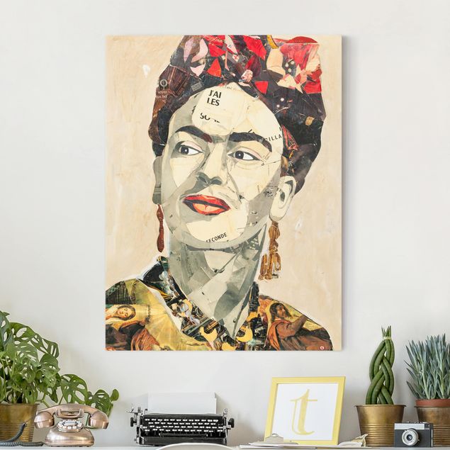 Canvas schilderijen Frida Kahlo - Collage No.2