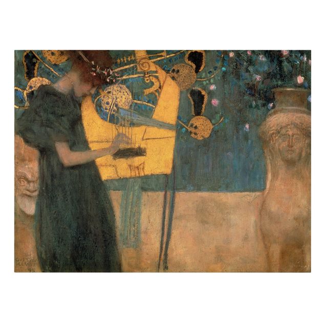 Canvas schilderijen Gustav Klimt - Music