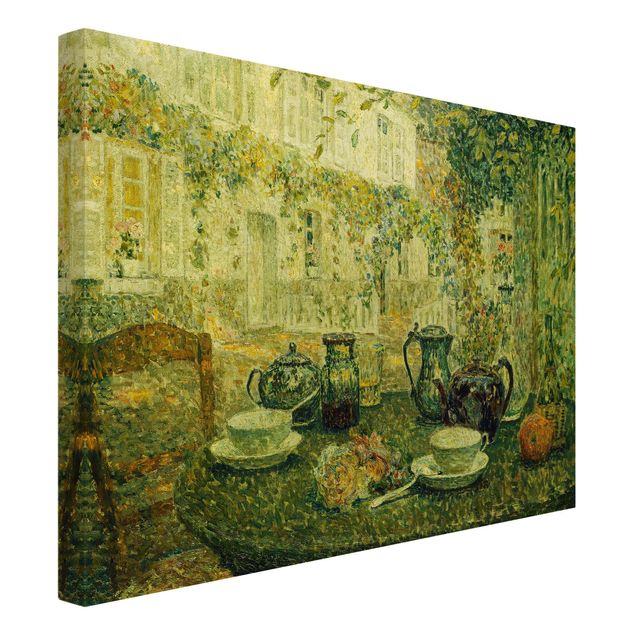 Canvas schilderijen Henri Le Sidaner - The Stone Table
