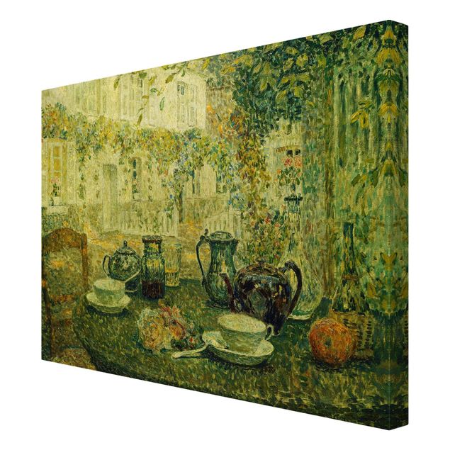 Canvas schilderijen Henri Le Sidaner - The Stone Table