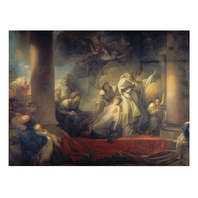 Canvas schilderijen Jean Honoré Fragonard - Coresus
