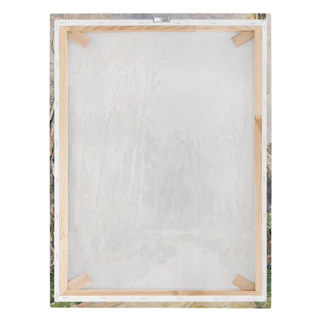 Canvas schilderijen Paul Cézanne - Path at the Entrance to the Forest