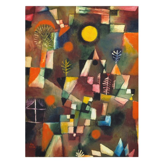 Canvas schilderijen Paul Klee - The Full Moon