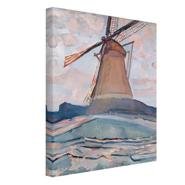 Canvas schilderijen Piet Mondrian - Windmill