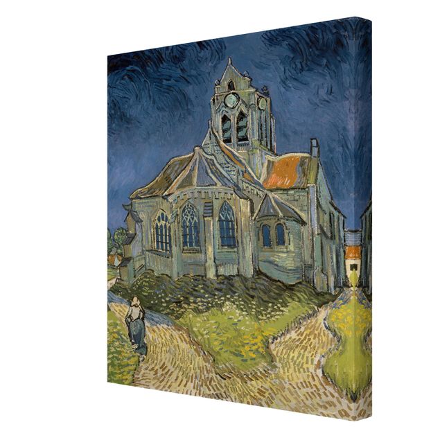 Canvas schilderijen Vincent van Gogh - The Church at Auvers